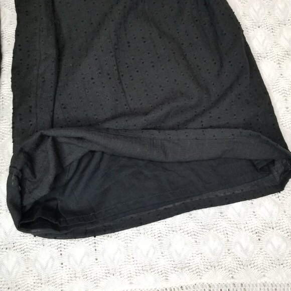 NWOT Asos Design off shoulder button front textured jumpsuit black sz 4 cropped - Picture 11 of 12